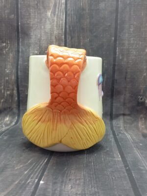 Cola de sirena naranja