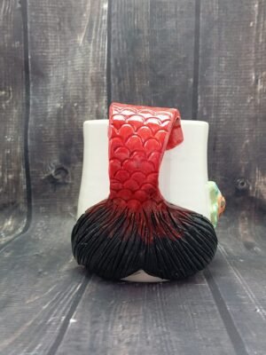 Cola De Sirena Roja y Negra