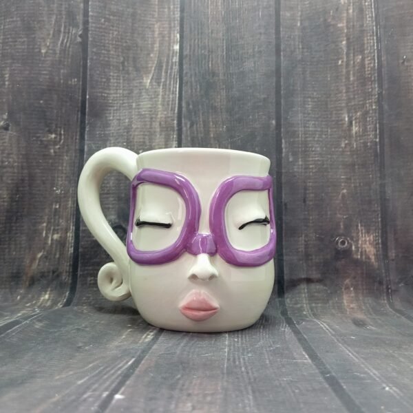 Taza Gafas Lilas
